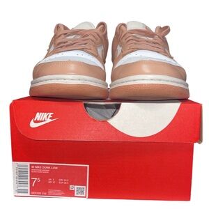 Nike Rose Whisper and White Women’s Low Dunks